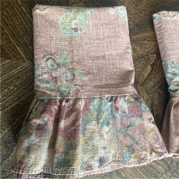 VINTAGE RALPH LAUREN MAURA RUFFLED STANDARD PILLOWCASES - Picture 8 of 9